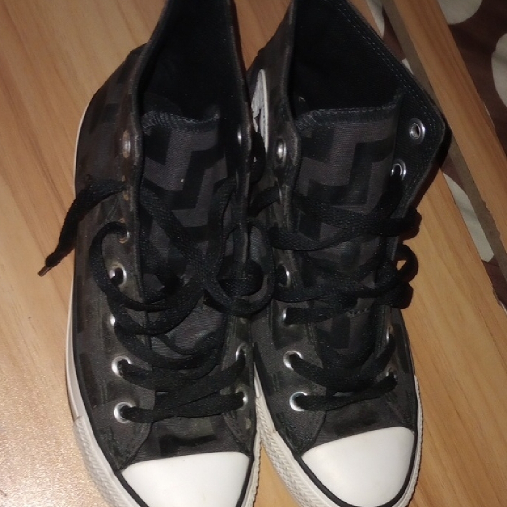 Converse Black and White High-Top Sneakers